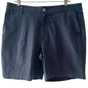 Faherty All Day Shorts Men 34 Blue Performance Stretch Quick Dry Lightweight